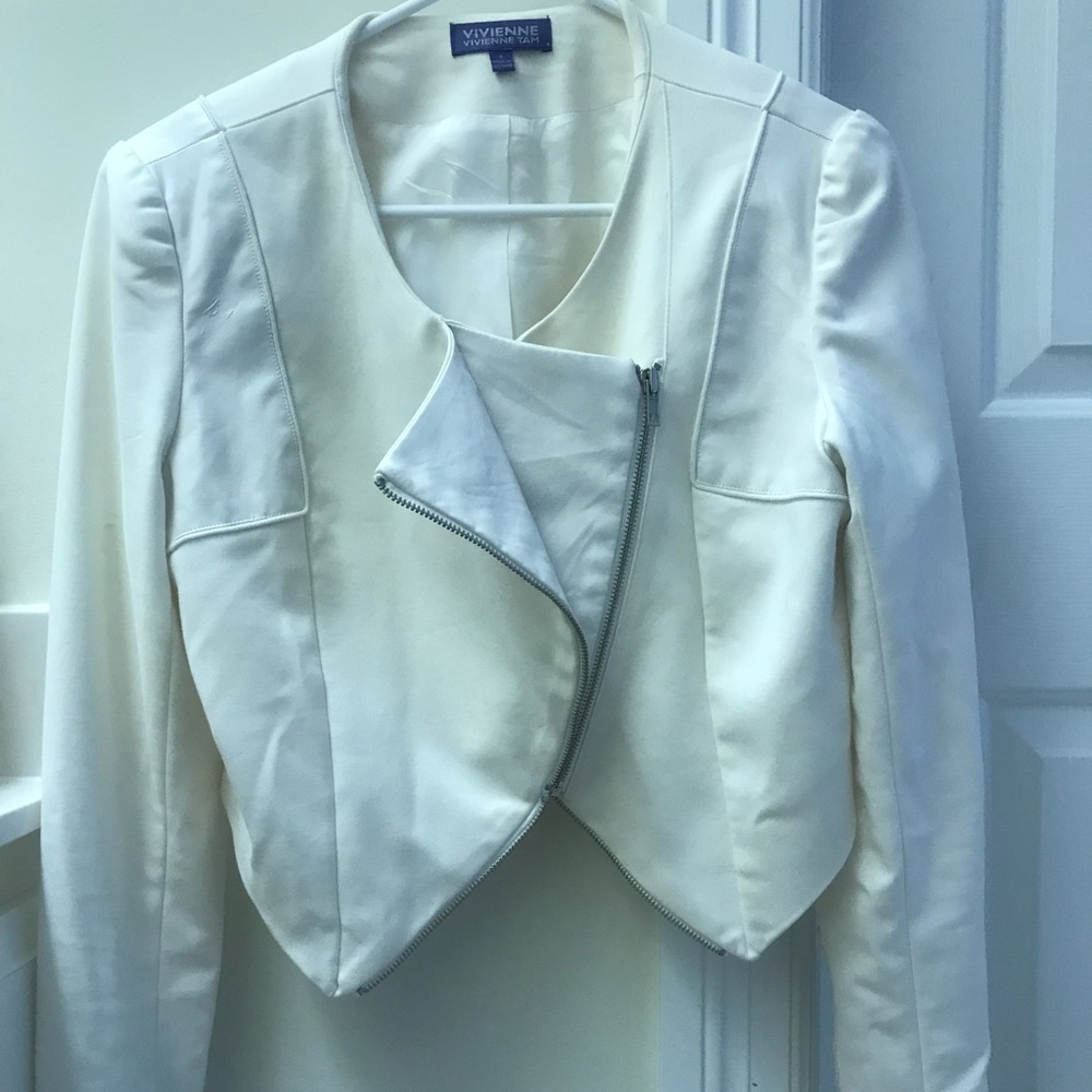SOLD Chic Vivienne Tam jacket leatherette 4, s-m